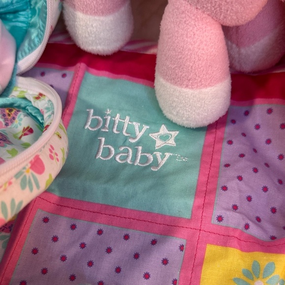 Bitty Baby, American Girl, Pink Doll Set with Plush Toy and Carry Bag, Like New - Picture 9 of 11